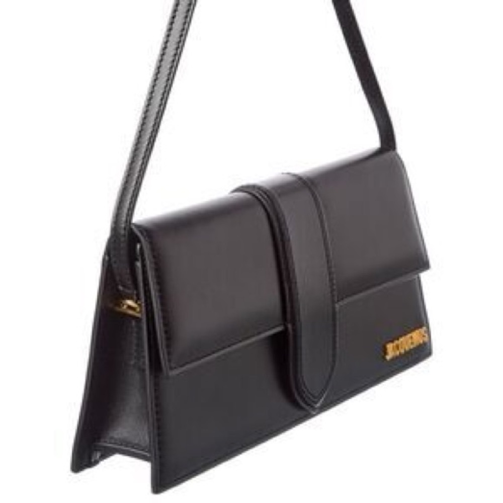 Jacquemus Le Bambino Long Leather Shoulder Bag, Black - Picture 3 of 4
